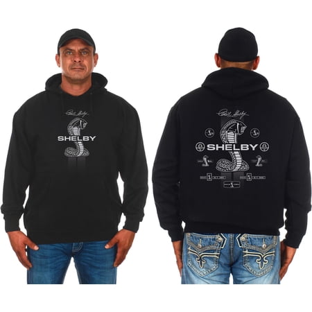 JH Design Group Men's Carroll Shelby Pullover Hoodie Front and Back Logo Sweatshirt