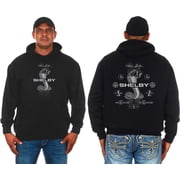 JH Design Group Mens Carroll Shelby Pullover Hoodie Front and Back Logo Sweatshirt