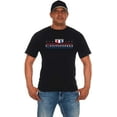 thumbnail image 1 of JH Design Group Men's Chevy Camaro Distressed Stars & Bars Crew Neck T-Shirt, 1 of 8