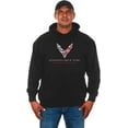 thumbnail image 1 of JH Design Group Men's Chevy Corvette Hoodie C8 Logo Next Generation Pullover Sweatshirt, 1 of 1