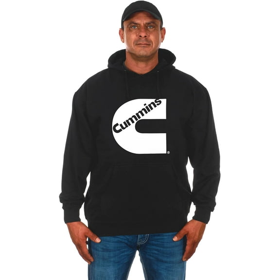 JH Design Group Men's Cummins Logo Pullover Hoodie Sweatshirt