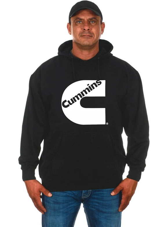 JH Design Group Men's Cummins Logo Pullover Hoodie Sweatshirt