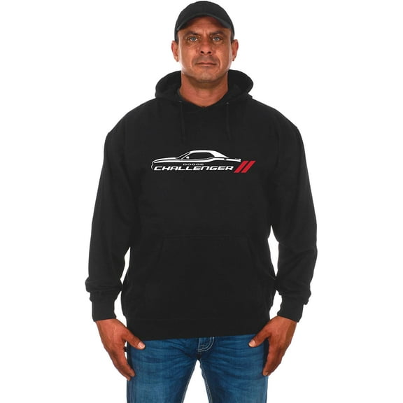 JH Design Group Men's Dodge Challenger Silhouette Pullover Hoodie