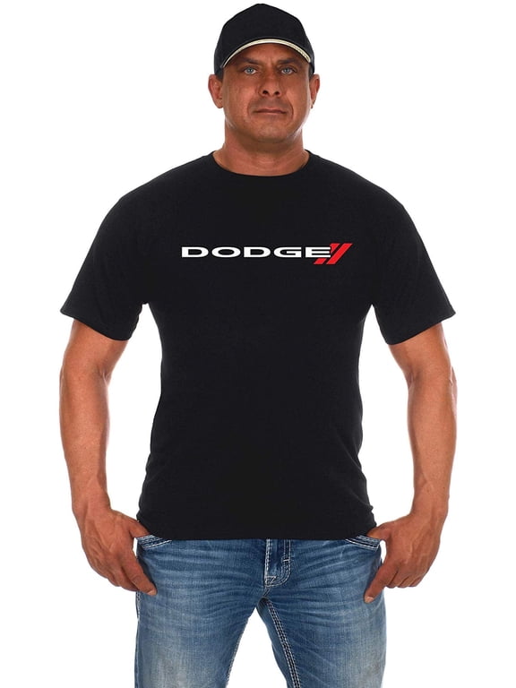 Group Men's Dodge Emblem Black Crew Neck T-Shirt