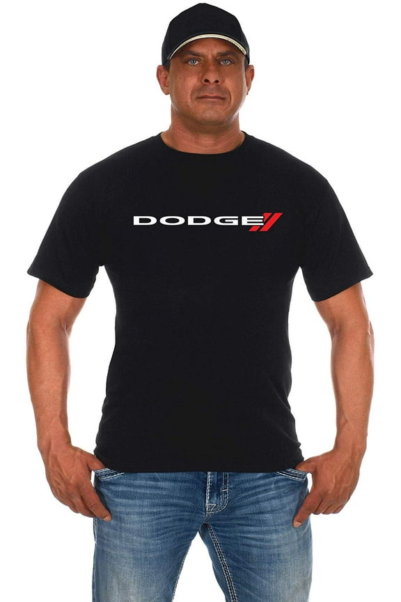 Group Men's Dodge Emblem Black Crew Neck T-Shirt