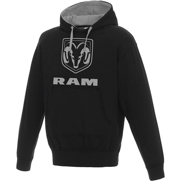 JH Design Group Men's Dodge Ram Pullover Hoodie Sweatshirt