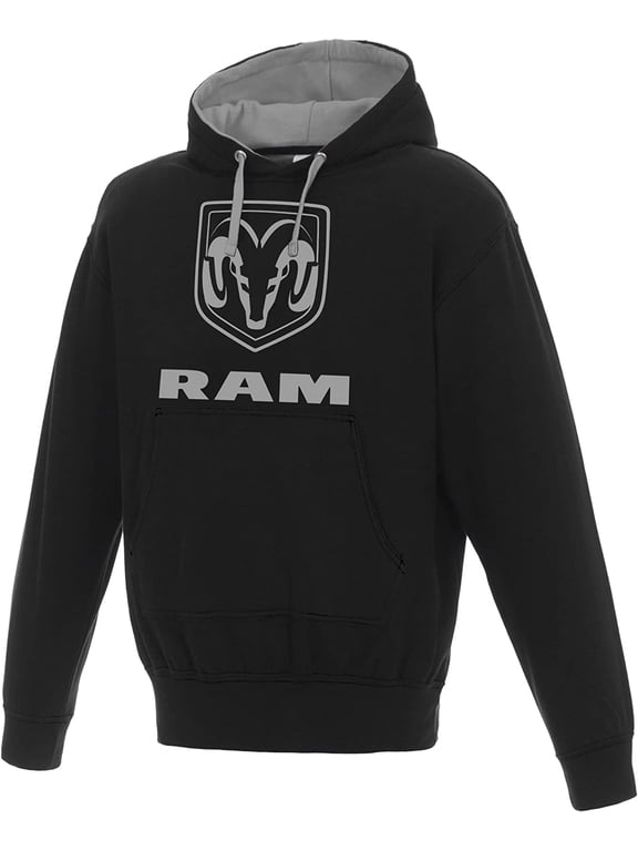 JH Design Group Men's Dodge Ram Pullover Hoodie Sweatshirt