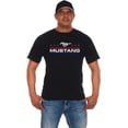 thumbnail image 1 of JH Design Group Men's Ford Mustang Distressed Stars & Bars Crew Neck T-Shirt, 1 of 5