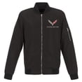 thumbnail image 1 of JH Design Group Mens Chevy Corvette Lightweight Zip-Up Nylon Jacket with Knit Trim, 1 of 2