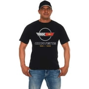 JH Design Group Mens Chevy Corvette T-Shirt C4 Series Logo Black Crew Neck Shirt