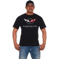 thumbnail image 1 of JH Design Group Mens Chevy Corvette T-Shirt C5 Series Logo Black Crew Neck Shirt, 1 of 6