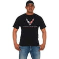 thumbnail image 1 of JH Design Group Mens Chevy Corvette T-Shirt C8 Logo The Next Generation Black Crew Neck Shirt, 1 of 6