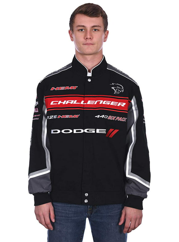 JH Design Group Mens Dodge Challenger Embroidered Cotton Twill Jacket