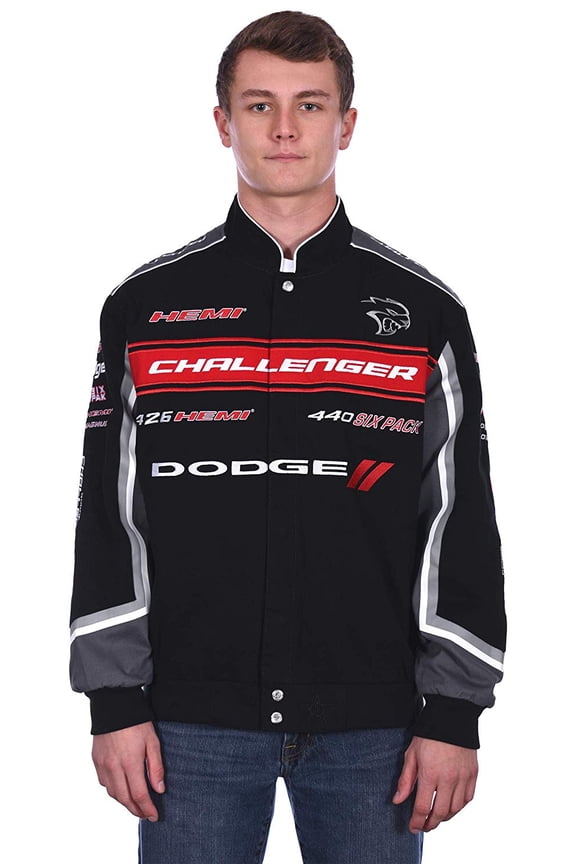 JH Design Group Mens Dodge Challenger Embroidered Cotton Twill Jacket