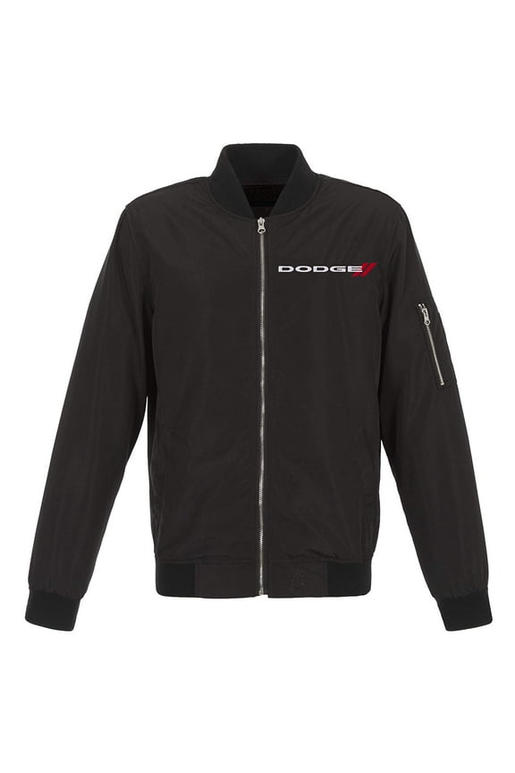 JH Design Group Mens Dodge Lightweight Zip-Up Nylon Jacket with Knit Trim