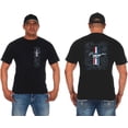 thumbnail image 1 of JH Design Group Mens Ford Mustang Tri-Bar Pony Distressed Collage T-Shirt, 1 of 8