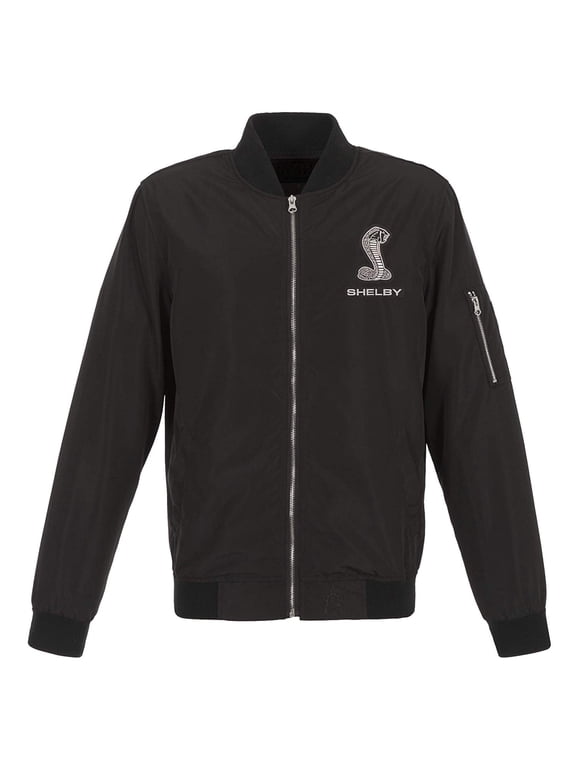 JH Design Group Mens Shelby Cobra Lightweight Zip-Up Nylon Jackets with Knit Trim