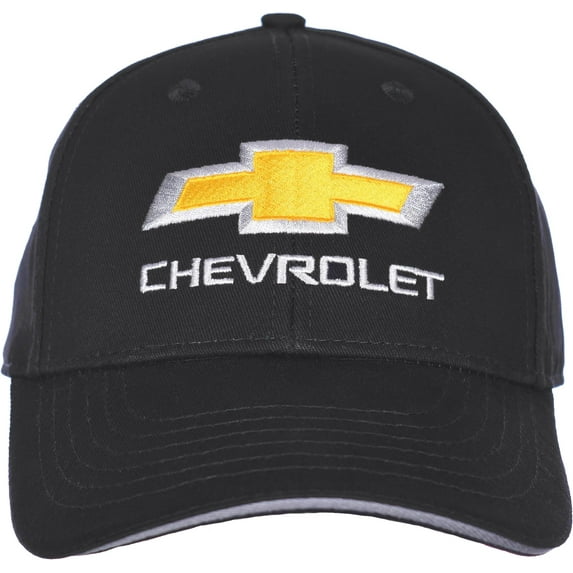 JH Design Men's Chevy Bow Tie Cap Adjustable Black Hat