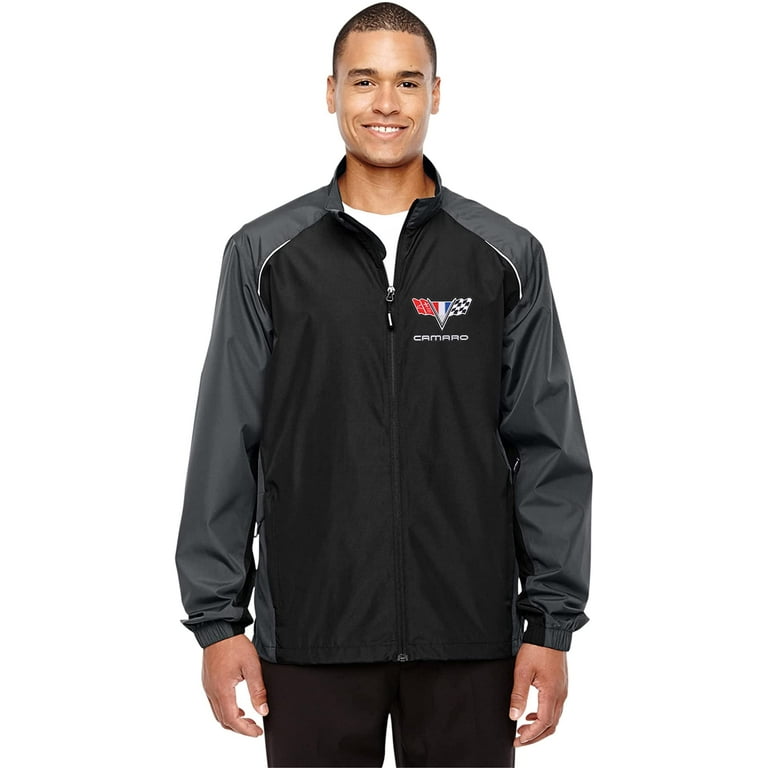 JH Design Men s Chevy Camaro Lightweight Nylon Windbreaker Jacket Walmart