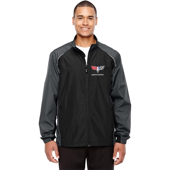 JH Design Men's Chevy Camaro Lightweight Nylon Windbreaker Jacket