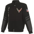 thumbnail image 1 of JH Design Men's Chevy Corvette C8 Jacket an Embroidered Classic Twill Coat, 1 of 7