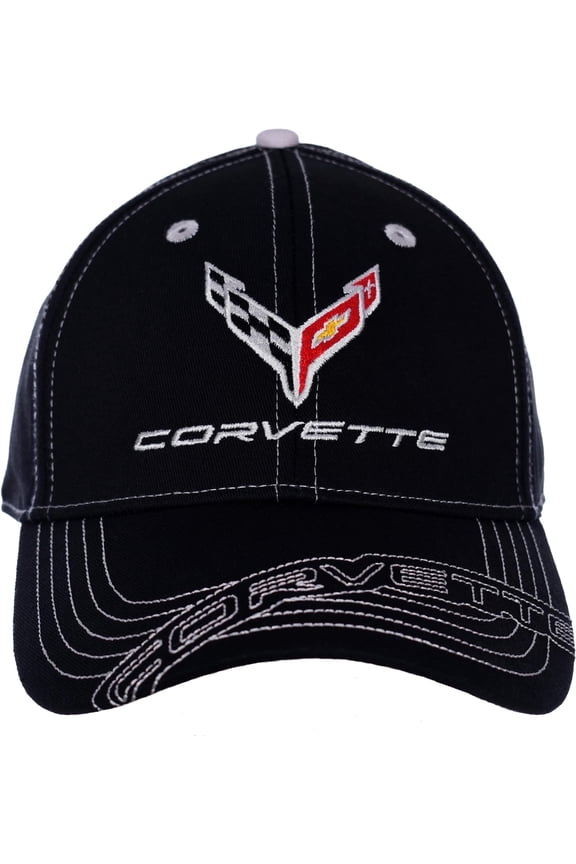 Men's Chevy Corvette C8 Logo Cap Adjustable Stiched Hat