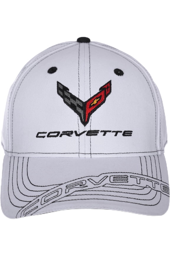 Men's Chevy Corvette C8 Logo Cap Adjustable Stiched Hat