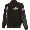 thumbnail image 1 of JH Design Men's Chevy Silverado Jacket an Embroidered Classic Twill Coat, 1 of 8