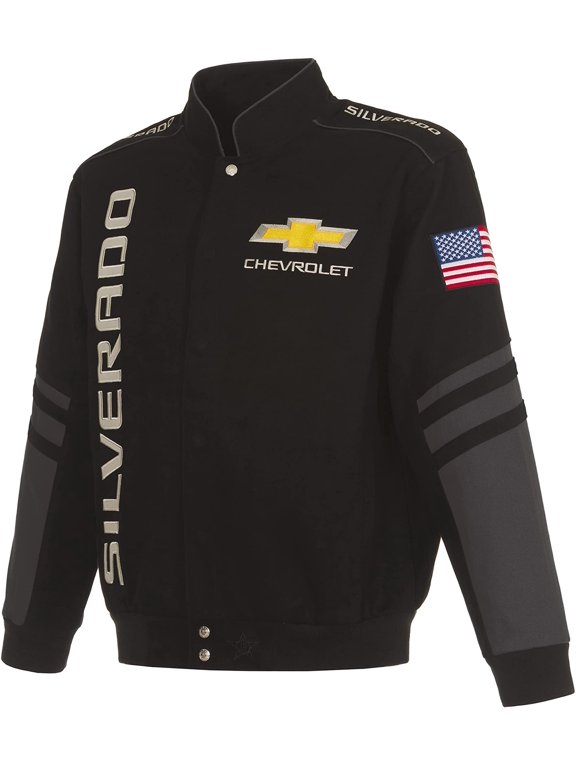 Men's Chevy Silverado Jacket an Embroidered Classic Twill Coat