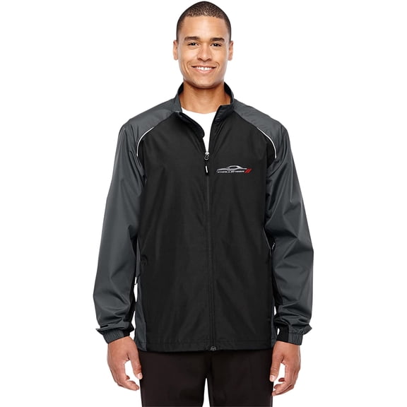 JH Design Men's Dodge Challenger Lightweight Nylon Windbreaker Jacket