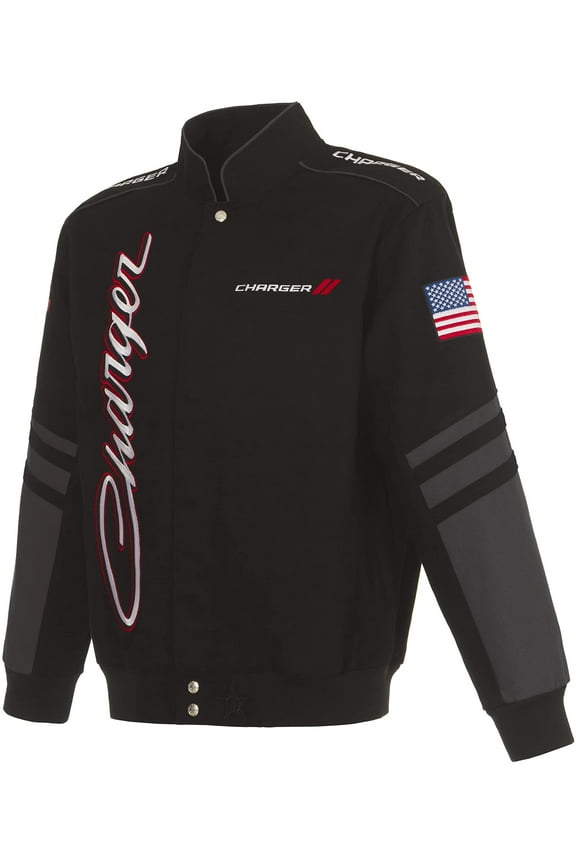 Men's Dodge Charger Jacket an Embroidered Classic Twill Coat