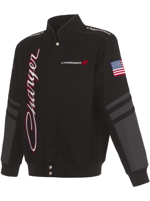 Men's Dodge Charger Jacket an Embroidered Classic Twill Coat