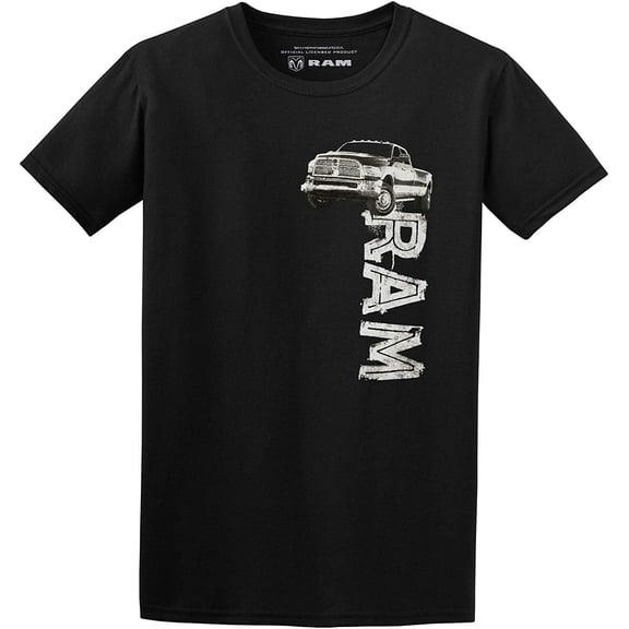 JH Design Men's Dodge RAM Truck Short Sleeve Crew Neck T-Shirt