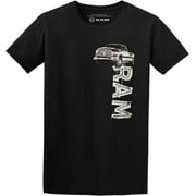 JH Design Mens Dodge RAM Truck Short Sleeve Crew Neck T-Shirt