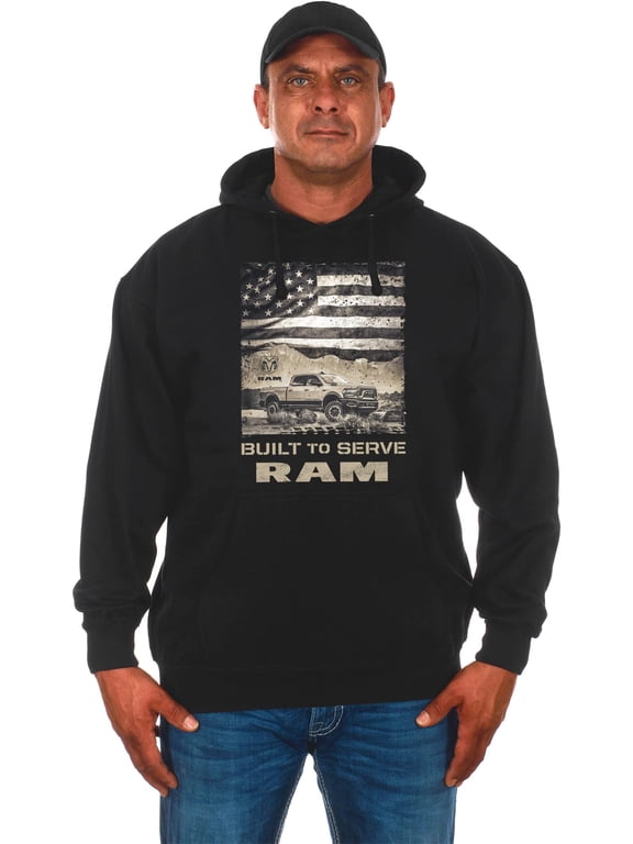 Men's Dodge Ram Built To Serve Pullover Hooded Sweatshirt