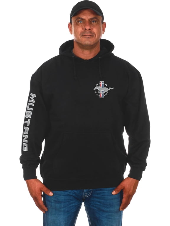 Men’s Ford Mustang Classic Black Pullover Hoodie Sweatshirt