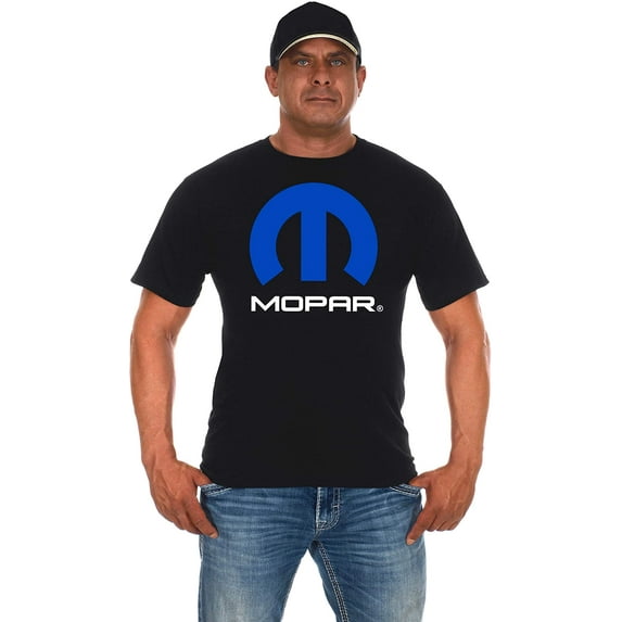 JH Design Men's Mopar Logo T-Shirt Short Sleeve Crew Neck Shirt