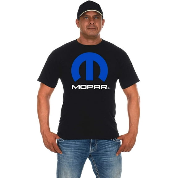 JH Design Men's Mopar Logo T-Shirt Short Sleeve Crew Neck Shirt