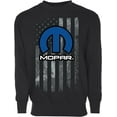 thumbnail image 1 of JH Design Men’s Mopar Parts Logo Flag Pullover Crewneck Sweatshirt Sm-3X, 1 of 7
