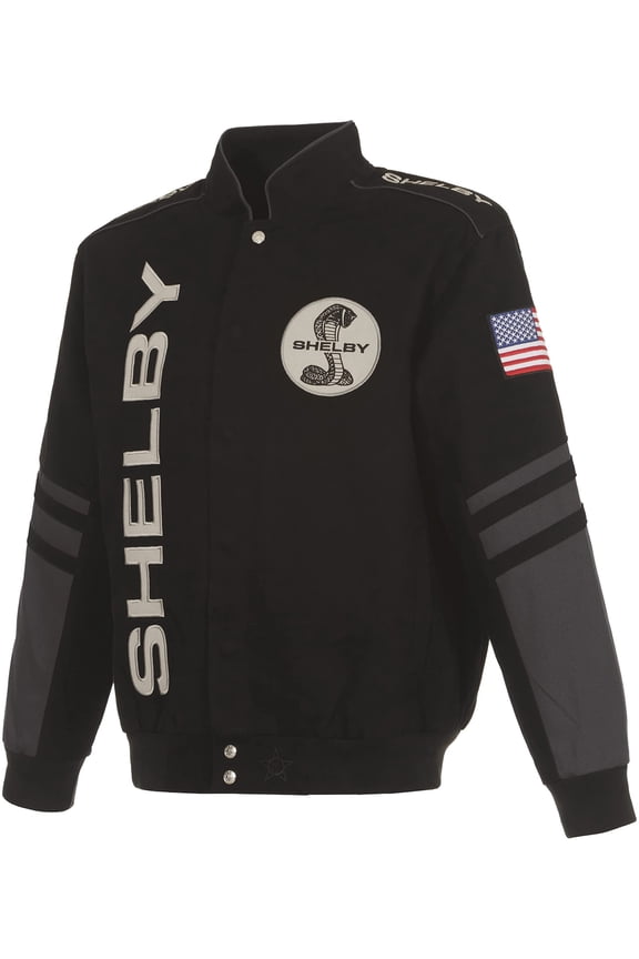 Men's Shelby Cobra Jacket an Embroidered Classic Twill Coat
