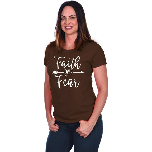 JH Design Women's Religious T Shirts Faith Over Fear & Forgiven Designs 8 Colors