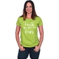 thumbnail image 1 of JH Design Women's Religious T Shirts Faith Over Fear & Forgiven Designs 8 Colors, 1 of 6