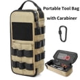 thumbnail image 1 of Tyasoleil Heavy Duty Small Tool Bag with Carabiner, Tactical Tool Pouch with Zipper & Carry Handle, Portable Organizer Storage Bag for Everyday Carry, 1 of 9