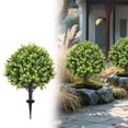 thumbnail image 1 of JHEHF 23.6inch Boxwood Topiary Trees with Ground Stake Spring Boxwood Topiary Potted Tree Home Ornament for Indoor Outdoor Home Porch Garden Festival Decor, 1 of 8