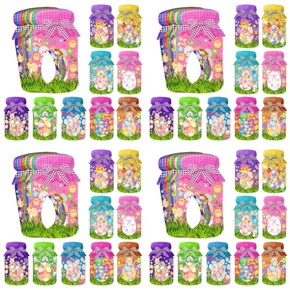 JHEHF 36 Pack Easter Classroom Gifts Cards DIY Easter Party Exchange Greeting Card for Classroom Happy Easter Gifts Cards with Greeting Cards for School Party Supplies