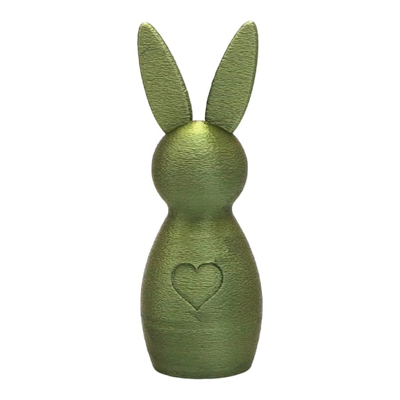 JHEHF 3D Printed Rabbit Easter Figurine 5.5 Inch Colorful Rabbit Ornament for Easter Party Table Centerpiece Indoor Decor Party Supplies Gifts for Friends