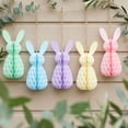thumbnail image 1 of JHEHF 5 PCS Easter Honeycomb Centerpieces Cute Rabbit Tabletop 3D Table Honeycomb Decor for Tiered Tray Mantel Shelf Table Decor, 1 of 8