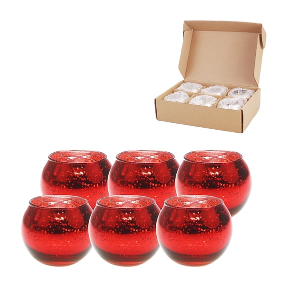 JHEHF 6 Pieces Round Silver Candle Holders Table Centerpieces Tealight Candle Holders for Anniversary Wedding Birthday Parties and Home Decorations
