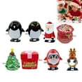 thumbnail image 1 of JHEHF 8PCS Christmas Wind Up Toys Christmas Stocking Stuffers Toys Assortment for Xmas Gift Walking Snowman Christmas Tree Stocking Stuffers Bag Fillers Party Gifts, 1 of 7