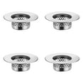 thumbnail image 1 of JHEHF Bathroom Sink&Bathtub Drain Filter Strainer Stainless Steel Shower Drain Hair Catcher Bathtub Drain Filter Easy-Clean for Bathroom 4PCS, 1 of 9